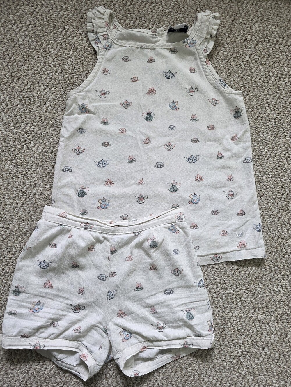 Petite Plume High Tea Teapot Pajama Set - Size 8